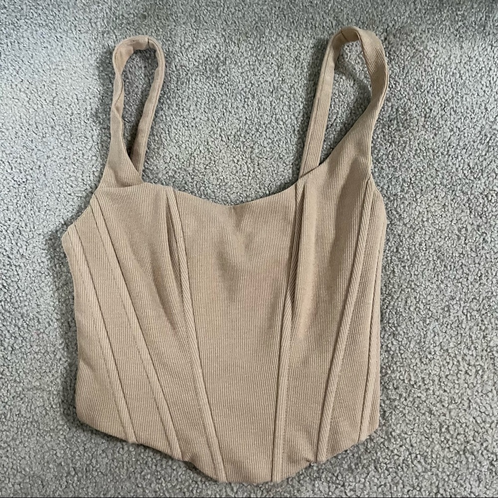 Beige Corset Top